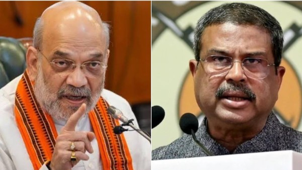 Dharmendra Pradhan Meets Home Minister Amit Shah Inside Parliament Amid CJP Chalo Parliament