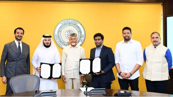 AP UAE Food Cluster Deal Davos Agreement Realized as UAE Minister Meets CM Naidu in Amaravati AP UAE Food Cluster Deal Davos Agreement Realized as UAE Minister Meets CM Naidu in Amaravati