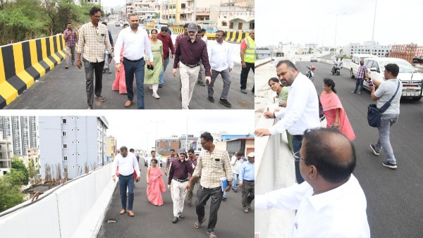 GHMC Inspects Nalgonda Cross Road Flyover Works Hyderabad Orders Faster Completion by Early August