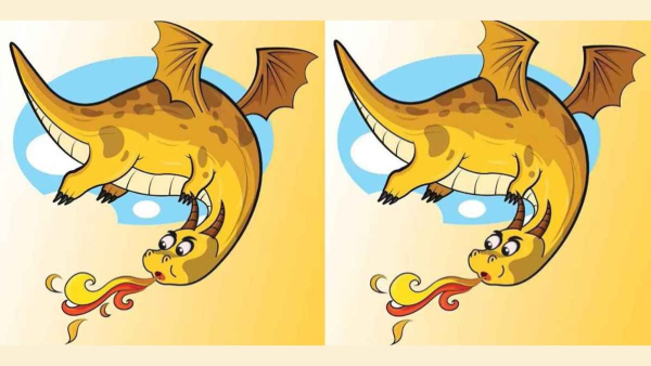 Viral Dragon Puzzle: Spot 3 Differences in 10 Seconds & Test Your Brain