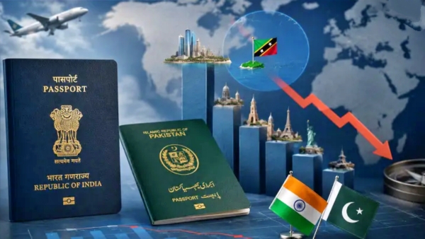 india Ranks 125th in Global Passport Index 2026 Pakistan 188th Position Global Passport Index 2026
