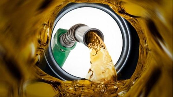 Modern fuel pump dispensing Isobutanol green energy fuel