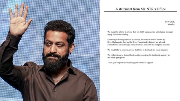 Jr NTR Advised 6 to 8 Weeks Rest After Shoulder Injury Team Issues Official Health Statement