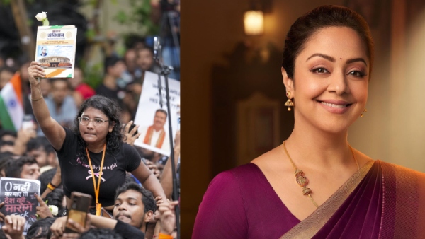 Actress Jyothika Demands Union Minister Dharmendra Pradhan Resignation Over Student Protest Actress Jyothika Demands Union Minister Dharmendra Pradhan Resignation Over Student Protest