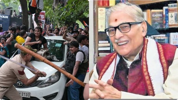 BJP Stalwart Murli Manohar Joshi Extends Support to Student Protesters in Delhi BJP Stalwart Murli Manohar Joshi Extends Support to Student Protesters in Delhi