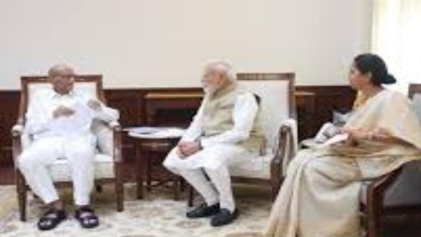 ncp-chief-sharad-pawar-and-his-daughter-supriya-sule-met-prime-minister-narendra-modi-in-parliament ncp-chief-sharad-pawar-and-his-daughter-supriya-sule-met-prime-minister-narendra-modi-in-parliament