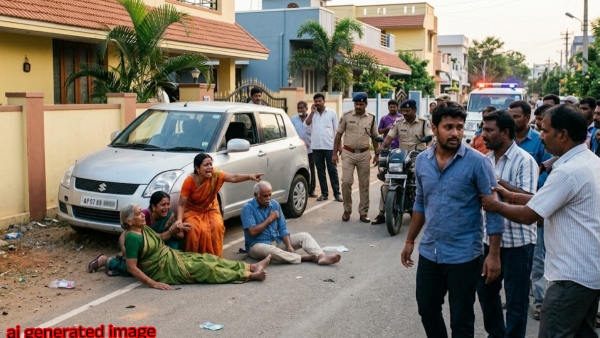 son-in-law-murder-attempt-on-wife-parents-by-hitting-them-with-car-at-mangalagiri-and-news-got-viral son-in-law-murder-attempt-on-wife-parents-by-hitting-them-with-car-at-mangalagiri-and-news-got-viral