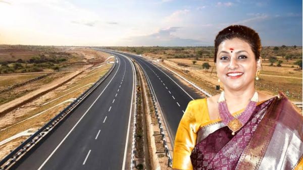 Former Minister RK Roja Urges Central Govt For National Highway Entry Exit Ramp At Ishtakameswarapuram
