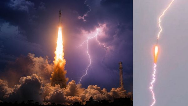 Lightning Strikes Long March 3B Rocket After Liftoff China Successfully Delivers Satellite To Orbit Lightning Strikes Long March 3B Rocket After Liftoff China Successfully Delivers Satellite To Orbit