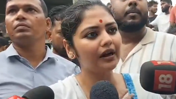 Tmc rebel mp Saayoni Ghosh Faces Public Anger in Baruipur Traitor Slogans Raised During Visit Tmc rebel mp Saayoni Ghosh Faces Public Anger in Baruipur Traitor Slogans Raised During Visit