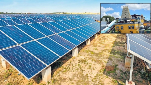 solar power projects in endowment lands minister konda surekha plan to save lands generate income