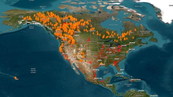US Wildfire Smoke Crisis Over 100 Million People Under Hazardous Air Quality Alerts as Canada Fires Rage US Wildfire Smoke Crisis Over 100 Million People Under Hazardous Air Quality Alerts as Canada Fires Rage