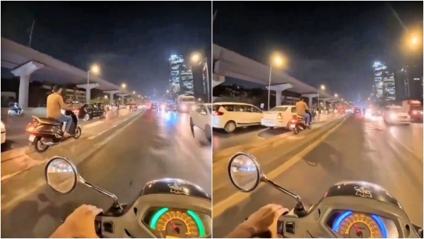 VCSajjanar Warns After Young Man Rides Bike Busy Hyderabad Road Divider Sajjanar warning Sajjanar