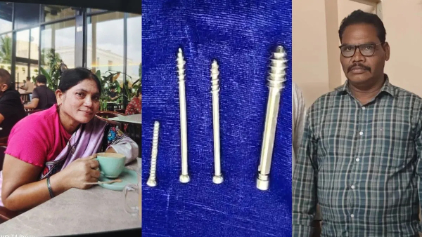 Akividu murder case solved by a madical implant screw arrest husband who strangled her Akividu murder case solved by a madical implant screw arrest husband who strangled her