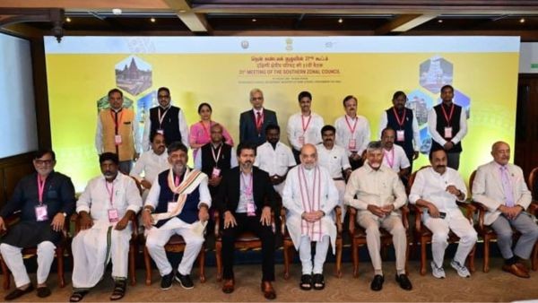 Amit Shah Chairs Southern Zonal Council as Chandrababu Naidu Pitches Bullet Train Corridor in South