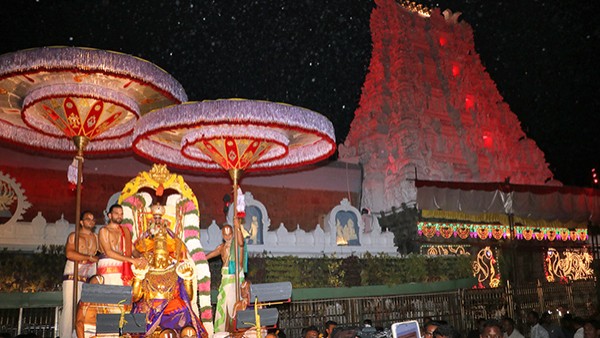 Garuda Seva Trial Run on Full Moon Marks Preparations for Srivari Salakatla Brahmotsavams Tirumala Garuda Seva Trial Run on Full Moon Marks Preparations for Srivari Salakatla Brahmotsavams Tirumala