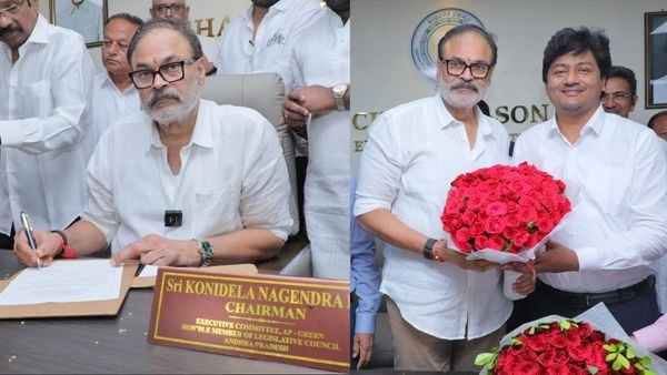 Jana Sena Leader MLC Konidela Nagababu Takes Charge as AP Green Society Chairman With Cabinet Rank Status