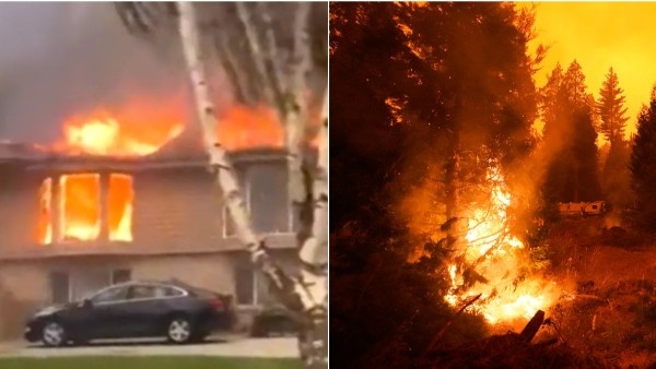 Raging Wildfire Destroys Homes as Wind-Driven Flames Spread Through Spokane Are Washington City Raging Wildfire Destroys Homes as Wind-Driven Flames Spread Through Spokane Are Washington City