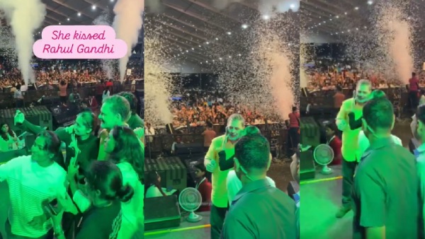 Congress Leader Rahul Gandhi Kissed by Female Student in Pune Viral Video Controversy Full Details Here Congress Leader Rahul Gandhi Kissed by Female Student in Pune Viral Video Controversy Full Details Here