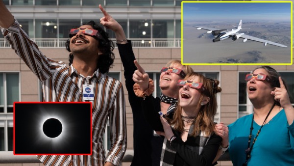Solar Eclipse 2026 NASA Aircraft Chases Moon Shadow in Europe Millions gathered in Europe to witness Solar Eclipse 2026 NASA Aircraft Chases Moon Shadow in Europe Millions gathered in Europe to witness