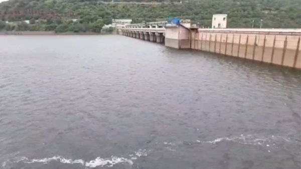 Srisailam Reservoir Inflow Remains Steady Water Level Reaches 875 Feet As Power Generation Continues Srisailam Reservoir Inflow Remains Steady Water Level Reaches 875 Feet As Power Generation Continues
