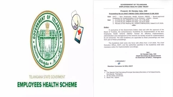 Telangana Good news for employees New health scheme comes into effect here are the guidelines Telangana Good news for employees New health scheme comes into effect here are the guidelines