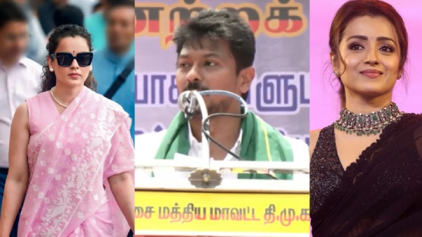 Udhayanidhi Stalin Trisha Row heat over alleged double-meaning remarks on actor Trisha Kangana Slam Remark Udhayanidhi Stalin Trisha Row heat over alleged double-meaning remarks on actor Trisha Kangana Slam Remark