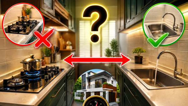 Vastu tips According to principles can the gas stove and the sink be placed opposite each other