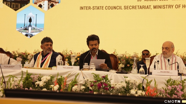 CM Vijay Bats for Tamil Nadu s Water Rights NEET Position at Southern Zonal Council Meet
