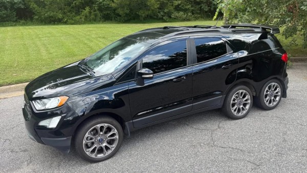 Unique 6-Wheeled Ford EcoSport Listed for Auction in America Discover its extra axle extended cabin space