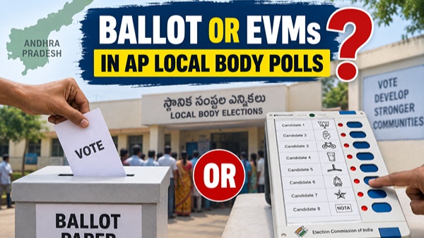 AP Local Body Polls EVMs or Ballot Papers Here s What the SEC Is Considering AP Local Body Polls EVMs or Ballot Papers Here s What the SEC Is Considering