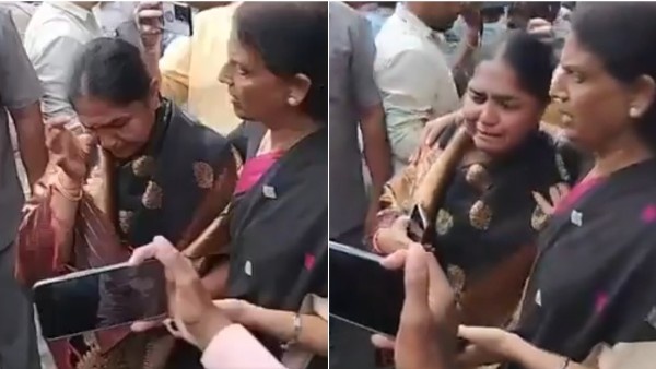 BRS MLA Sunitha Lakshma Reddy Alleged that Her Saree Pulled During Clash With Police in Heated Scuffle BRS MLA Sunitha Lakshma Reddy Alleged that Her Saree Pulled During Clash With Police in Heated Scuffle