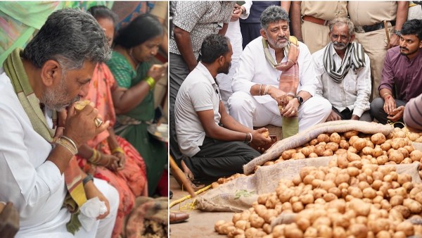 CM DK Shivakumar Visits Bengaluru Yeshwanthpur APMC Market Meets Farmers and Traders Speak Out CM DK Shivakumar Visits Bengaluru Yeshwanthpur APMC Market Meets Farmers and Traders Speak Out
