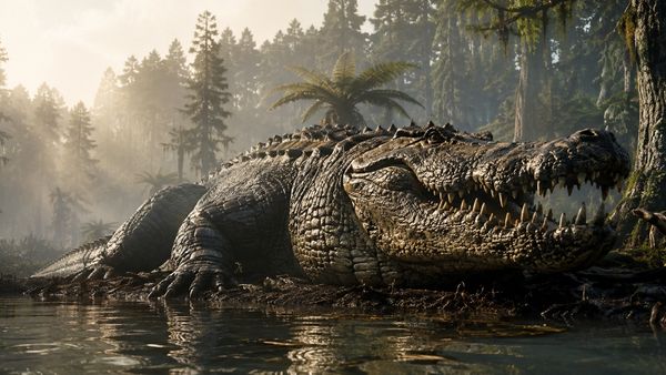 Deinosuchus Schwimmeri Bus-Sized Prehistoric Crocodile Skeleton On Display After 40-Year Research