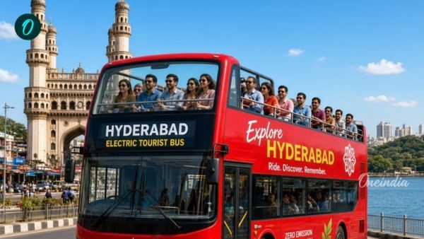 Hyderabad Gets Open-Top Electric Double-Decker Buses for City Sightseeing with Air-Conditioned Lower Deck Hyderabad Gets Open-Top Electric Double-Decker Buses for City Sightseeing with Air-Conditioned Lower Deck