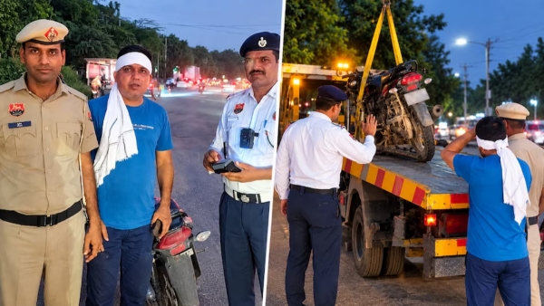 Gurugram news 113 traffic challans issued against a single bike resulting in a fine of 10 68 lakh Gurugram news 113 traffic challans issued against a single bike resulting in a fine of 10 68 lakh