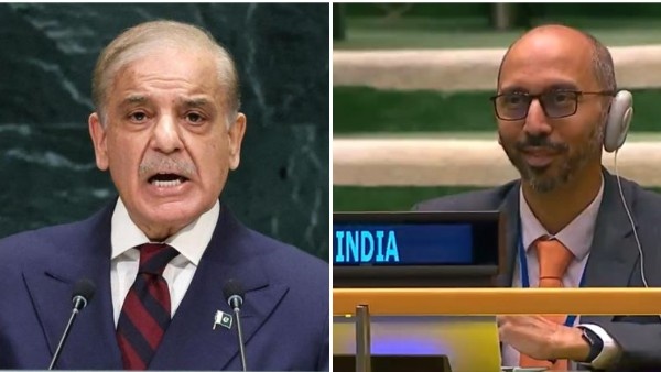 Indian diplomat dismissive smirk appeared as Shehbaz Sharif UNGA Speech to sum up rhetoric response