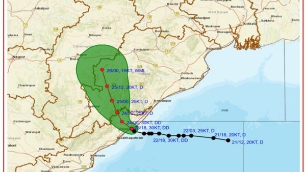 Deep Depression Crosses North Andhra Coast Near Kalingapatnam Heavy Rain Alert Issued for Telugu States Deep Depression Crosses North Andhra Coast Near Kalingapatnam Heavy Rain Alert Issued for Telugu States