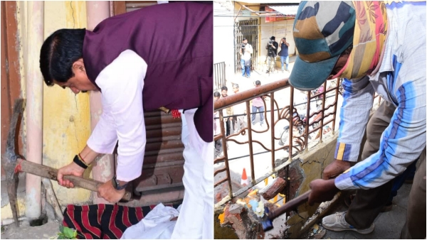 MohanYadav CM officials have demolished the ancestral home of cm for the Simhastha Maha Kumbh Mela