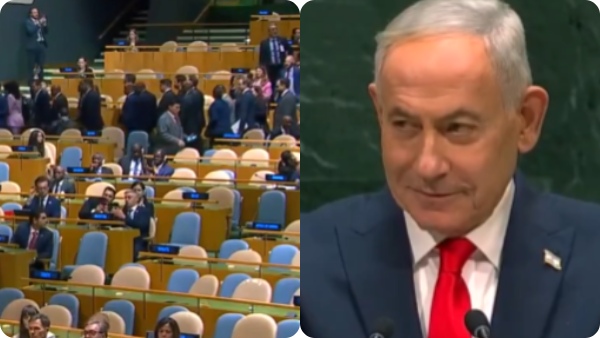 Netanyahu Faces Mass Walkout at UN Calls Delegates Moral Cowards