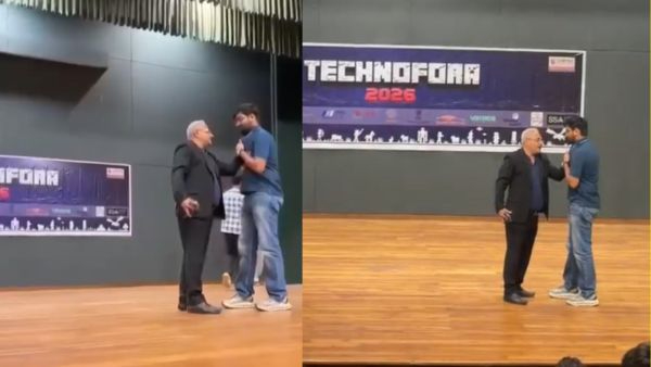 Viral Video Shows Nirma University Professor Seizing Student By Collar On Stage During Annual Fest