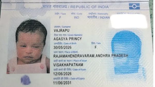 13-Day-Old Baby Agasya Princy Wins World Record by Getting Indian Passport in Record Time from Visakhapatnam 13-Day-Old Baby Agasya Princy Wins World Record by Getting Indian Passport in Record Time from Visakhapatnam