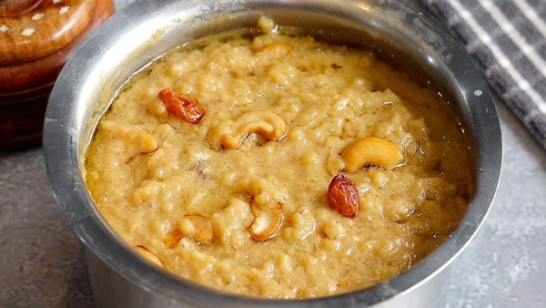 pesarapappu payasam Easy recipe for traditional Telugu payasam made with moong dal rice and jaggery for ganesh chaturthi