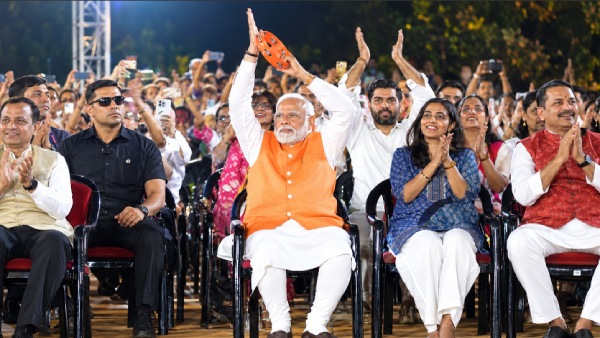 PM Narendra Modi Joins Viral Bhajan Clubbing Event Abhijit Dipke Priorities Remark Sparks Debate