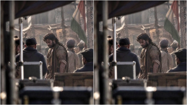 Prabhas dangerous look from the movie Fauji leaked Social media shaken Prabhas Fauji movie Prabhas dangerous look from the movie Fauji leaked Social media shaken Prabhas Fauji movie