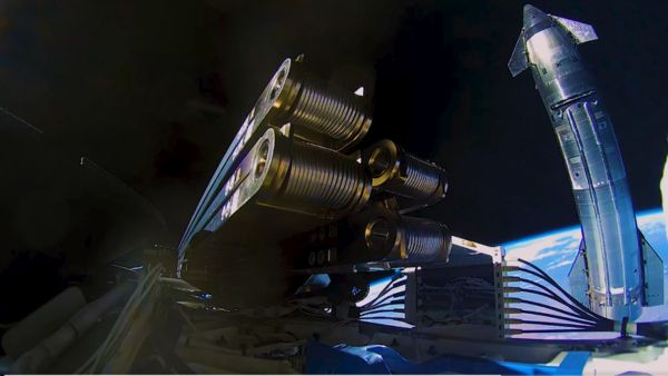 SpaceX Starship Reaches Earth Orbit for First Time Successfully Deploying 26 NextGen Starlink Satellites SpaceX Starship Reaches Earth Orbit for First Time Successfully Deploying 26 NextGen Starlink Satellites