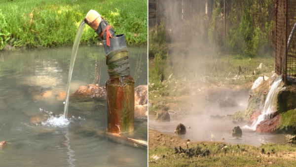 Telangana hot water pumps No Geyser Needed Hot Water Flows Naturally in Telangana Singareni Villages