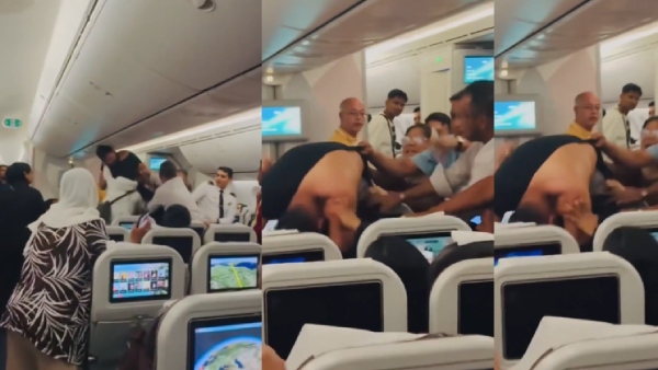 Viral Video Shocking Mid-Air Passenger Fight on Biman Bangladesh Flight from Sylhet to London Viral Video Shocking Mid-Air Passenger Fight on Biman Bangladesh Flight from Sylhet to London