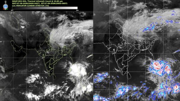 INSAT-3DS Satellite Images Reveal Dramatic Weather Change Across India As Monsoon Retreats Soon