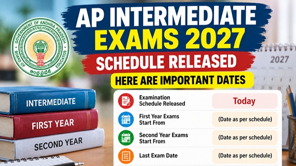AP Intermediate Exams 2027 Schedule Released Today Check Important Dates
